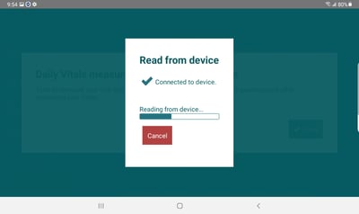 Connected reading from device (generic)