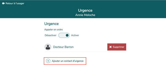 272 - add urgency contact updated FR