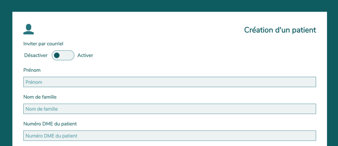 71 Create patient in app 2 FR