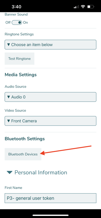 BYOD Bluetooth Devices