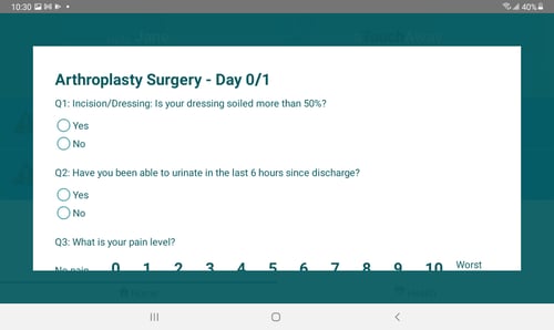 Questionnaire BYOD surgery