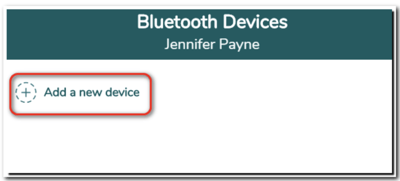 Add Bluetooth Device 