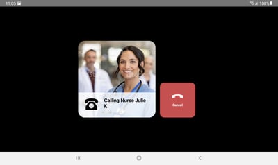aTouchAway simplified calling nurse