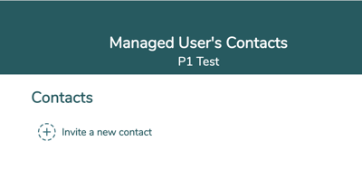 managed users contacts