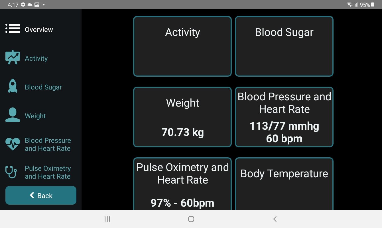 How to Take your Vital Signs from the Health button on the aTouchAway® App